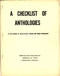 A Checklist of Anthologies