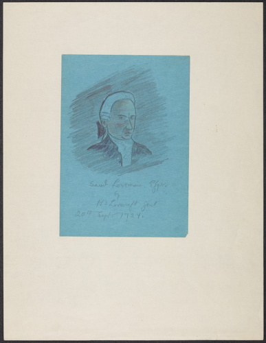  Портрет Сэма Лавмэна, нарисованный ГФЛ, 1920 г.