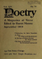 POETRY: A Magazine of Verse. Volume XIV. Number IV. September 1919